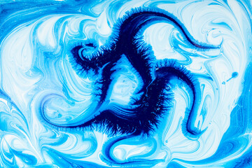 beautiful abstract painting designed like flowers