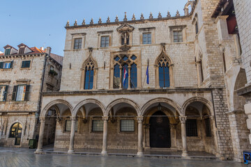 Naklejka na ściany i meble Sponza Palace in the old town of Dubrovnik, Croatia