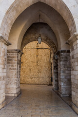 Fototapeta premium Old gate in the old town of Dubrovnik, Croatia