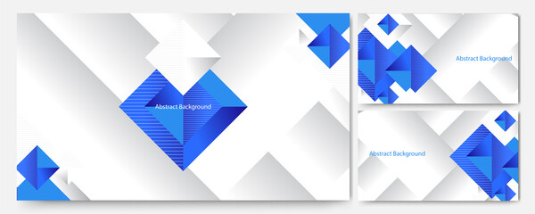 gradient shape white blue geometric Abstract Design Background