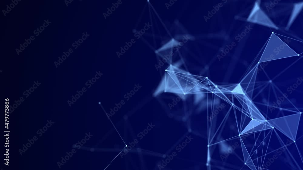 Aufkleber Network connection structure. Science background. Abstract digital background. Big data visualization. 3d rendering.
