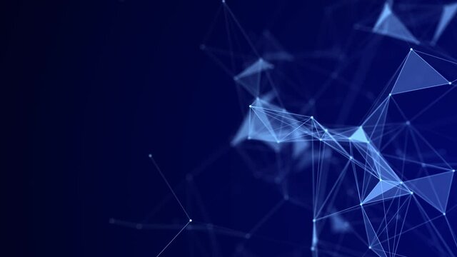 Network connection structure. Science background. Abstract digital background. Big data visualization. 3d rendering.