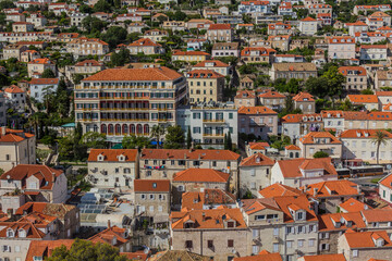 Fototapeta na wymiar DUBROVNIK, CROATIA - MAY 30, 2019: Hilton Imperial Dubrovnik hotel in Dubrovnik, Croatia