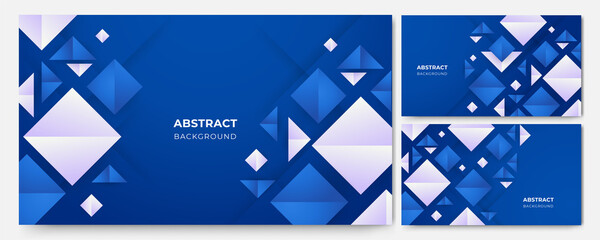 gradient blue geometric Abstract Design Background