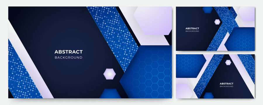 gradient blue geometric Abstract Design Background