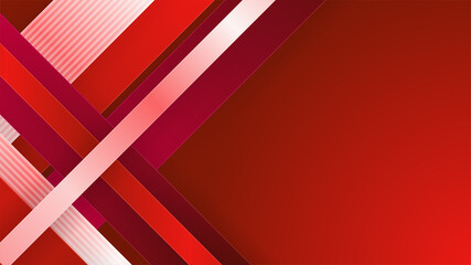Dynamic fluid red geometric with colorful gradient background