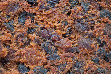 christmas fruit cake texture closeup