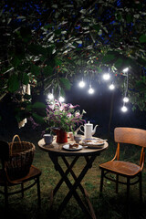 tea party in the garden