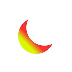 moon icon vector design template
