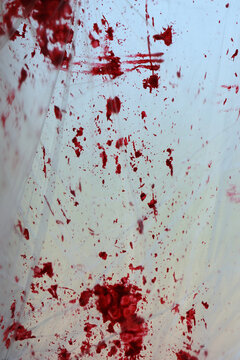 blood splatter on foil 