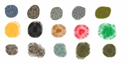 set of types of prints