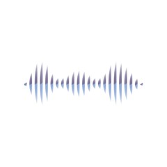 Sound waves vector illustration design