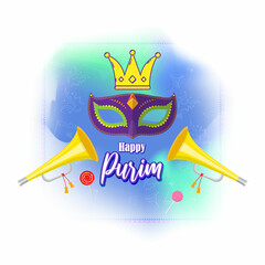vector illustration for Jewish festival Purim