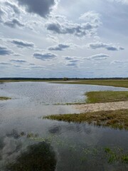 clouds over the lake