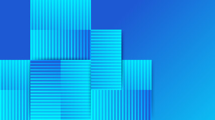 Geometric gradient metalic blue Abstract Design Background