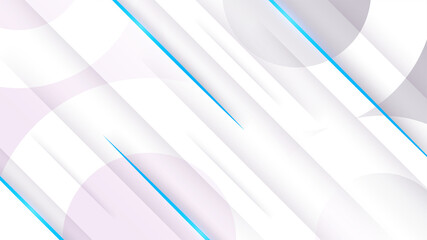 Fototapeta premium Abstract blue background with geometric shape. Abstract, science, futuristic, energy technology concept. Digital image of light rays, stripes lines with blue light, speed and motion blur