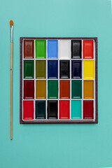 Palette de couleur de peinture aquarelle