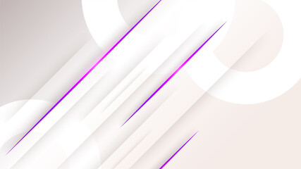 Elegant shiny line purple on silver Abstract Design Background