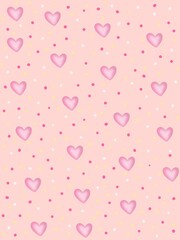 seamless pattern with hearts