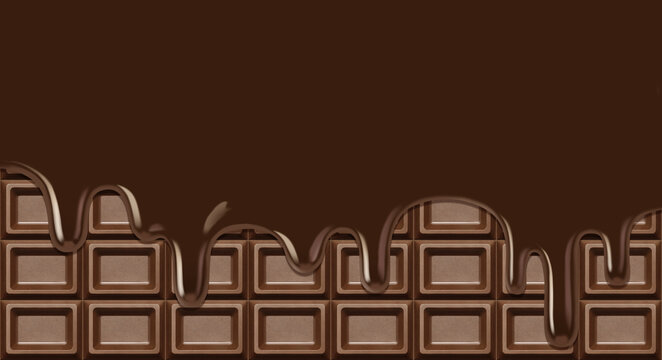 チョコレート 板チョコ イラスト リアル バレンタイン 