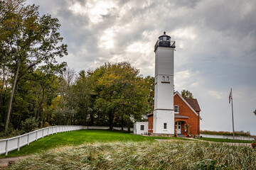 Fototapeta na wymiar Presque Isle Lighthouse Presque Isle Erie Pennsylvania