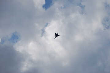 Draken fighter jet over Austrian sky
