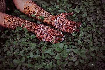 henna on hands