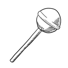 lollipop candy vector illustration isolated on white background