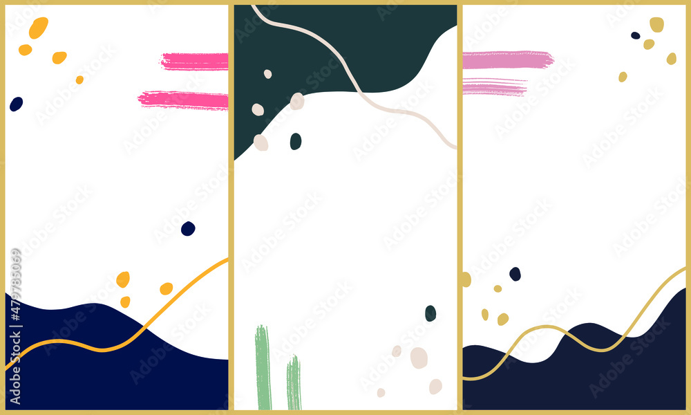 Aufkleber set of abstract copy space in a luxurious theme. vector background illustration with frame. a decora