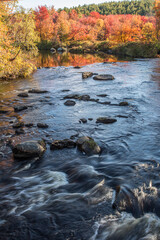 The Millers River on a fall day in Royalston, Massachusetts
