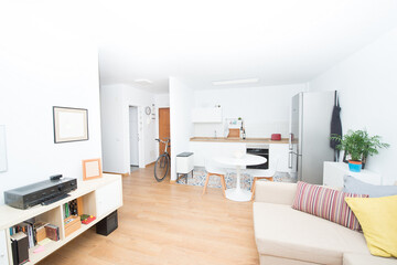 modern kitchen perfectly equipped with its appliances in a house