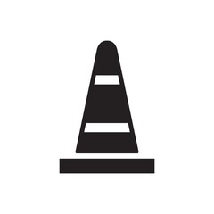 Traffic cone icon ( vector illustration )