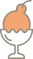 ice cream line icon