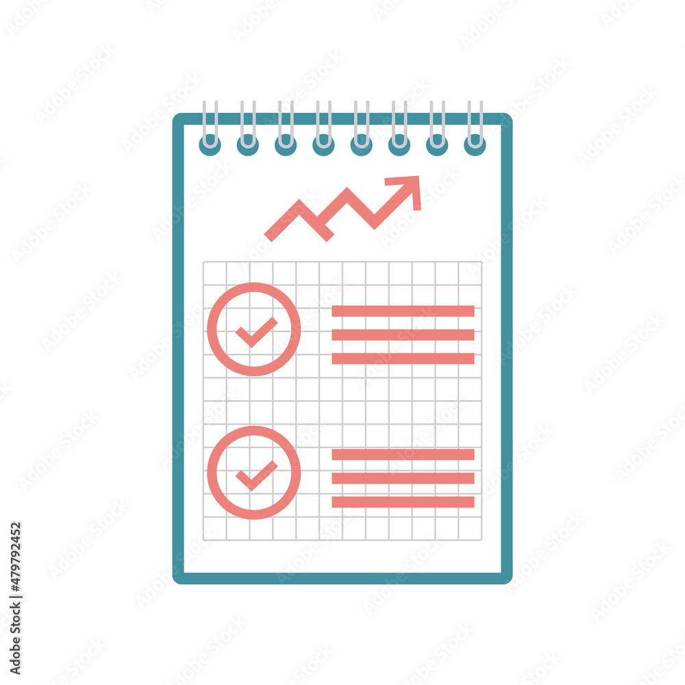 Poster notepad with analysis list