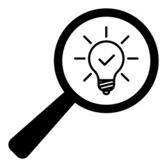 Magnifier Flat Icon Isolated On White Background