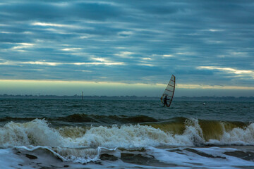 surfing the waves