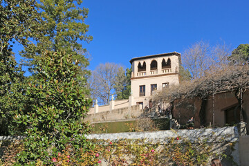 Fototapeta na wymiar Palace of the Alhambra in Granada, Spain 