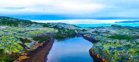 Fototapeta premium Stordalen, Norway. Nearby Stordalsvarden 839 MASL