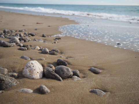 Sitges beach in Barcelona, Spain
