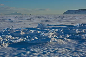Fotobehang Ice fields of Gertner Bay, Sea of Okhotsk. © Олег Раков