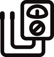 electric meter line icon