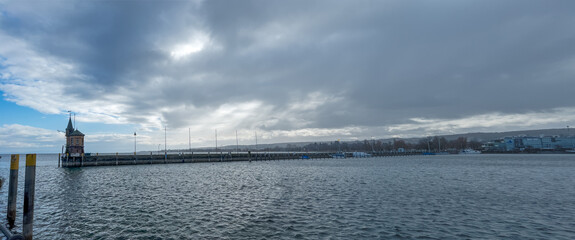 Bodensee bei Konstanz im Winter
