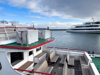 Bodensee bei Konstanz im Winter