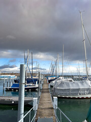 Bodensee bei Konstanz im Winter