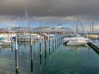 Bodensee bei Konstanz im Winter