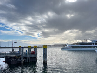 Bodensee bei Konstanz im Winter