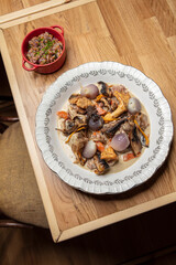 Cuisse de canard, canard, bœuf bourguignon,