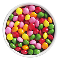 Colorful skittles candies