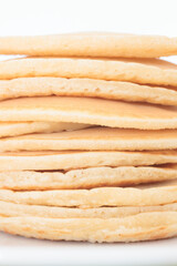 Close-up shot of a pile of pancakes - 479806835