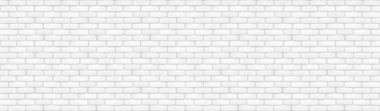 Fototapeta old vintage white brick wall texture background